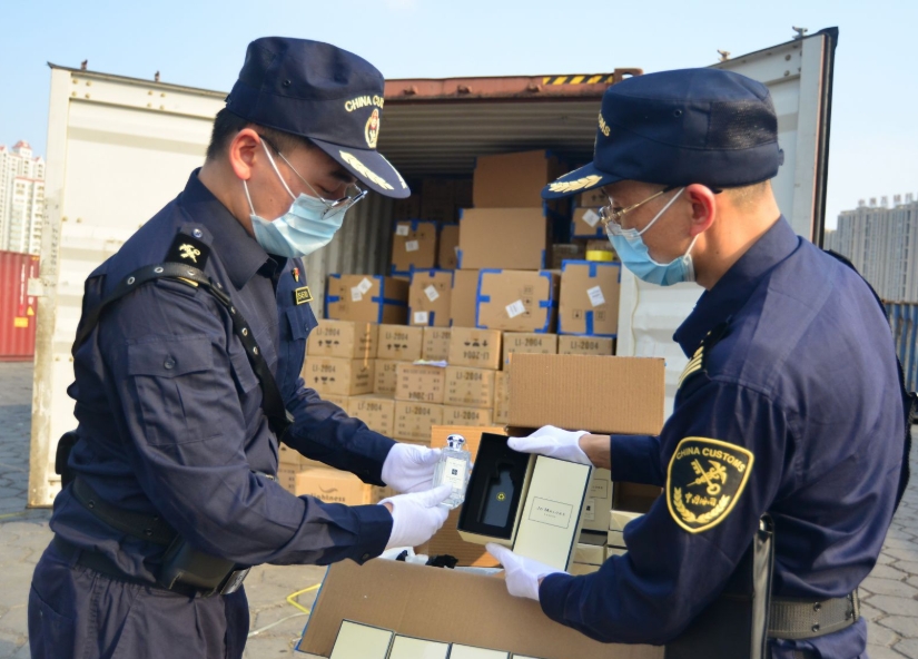 海關,查獲侵權產品